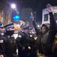 Demonstrators confront police during a protest over the death of Laquan McDonald on Nov. 25, 2015, in Chicago. (Scott Olson/Getty Images)